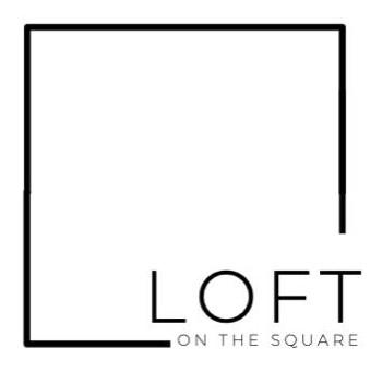 Logo for Loft on the Square: vacation apartment in Downtown Murphy NC